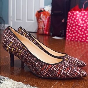 Nine West Multicolor Tweed Heels